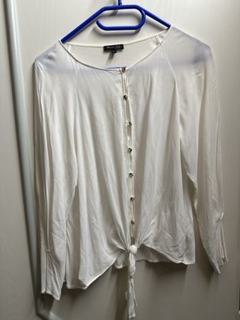 Damen Bluse weiss GrL Massimo Dutti 