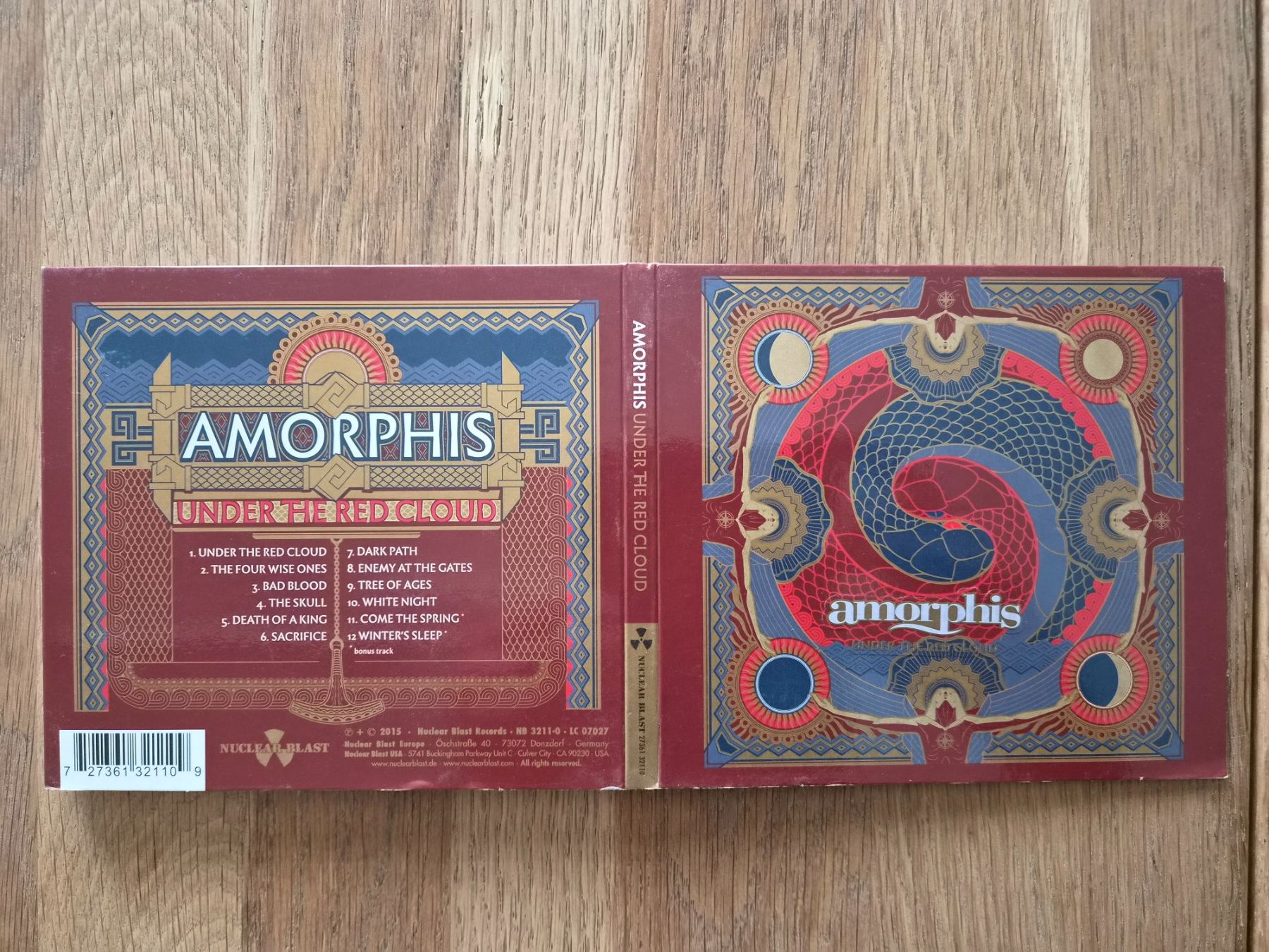 CD: CD Amorphis - Under The Red Cloud, 2015 – Usato da Nebikon venduto da Harley-Davidson01