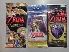 3x Legend of Zelda TCG Booster, Nintendo 2007 - 2017