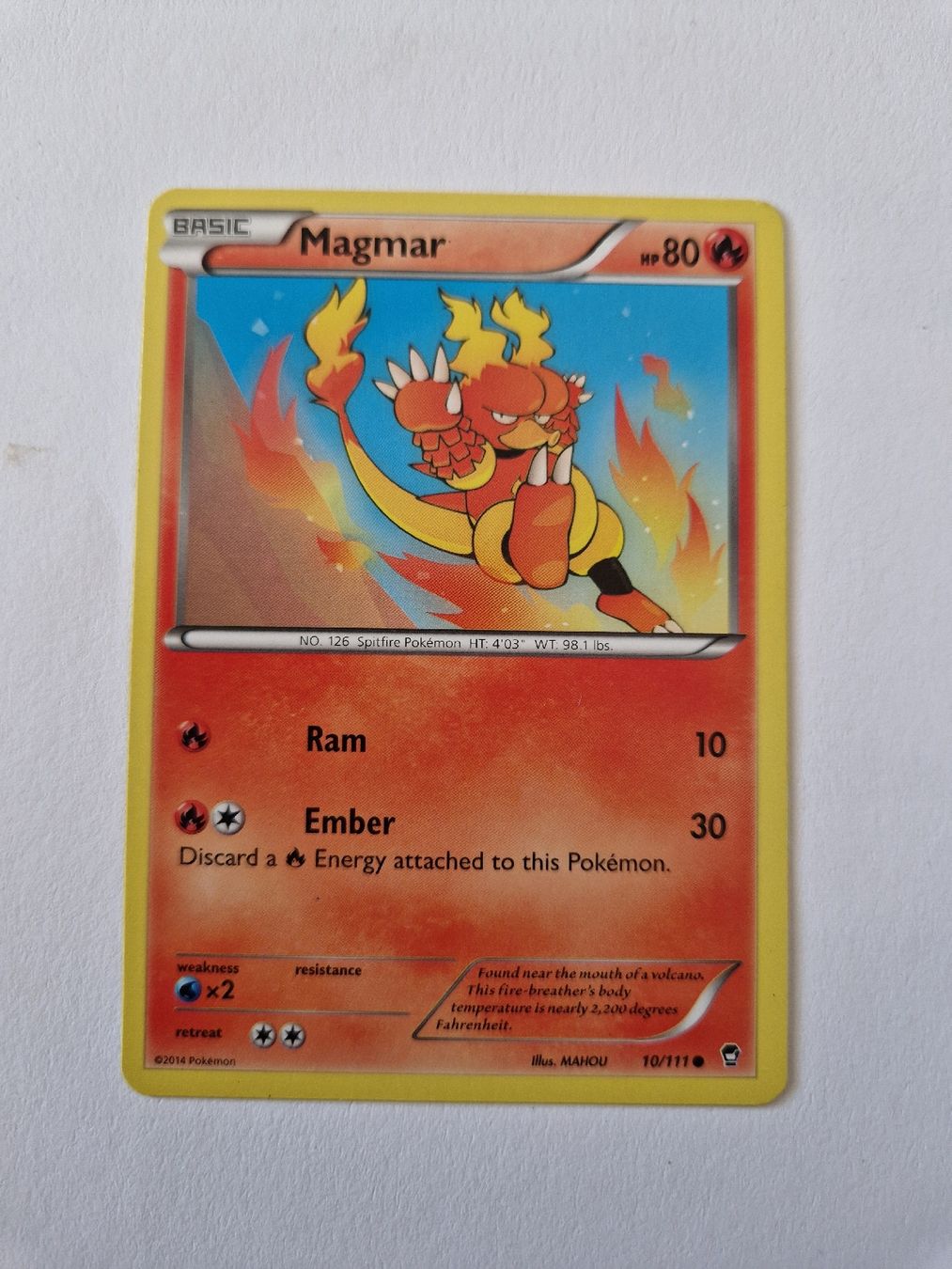Pokémon Carte collezionabili: Magmar - Furious Fists - EN  – Usato da Romont FR venduto da raj_sjv9