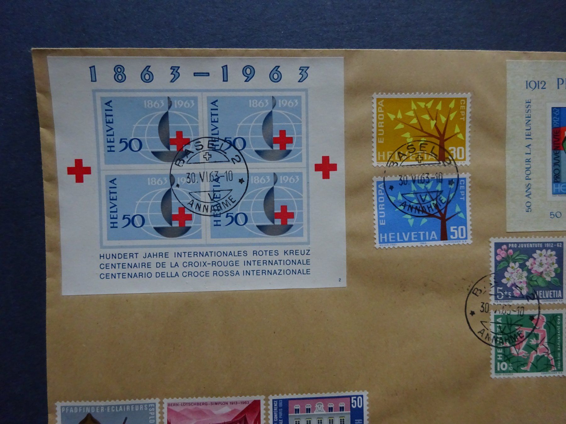 Tutti i francobolli: 1962 Brief mit diversen Marken – Usato da Appenzell-Steinegg venduto da adi1975 2