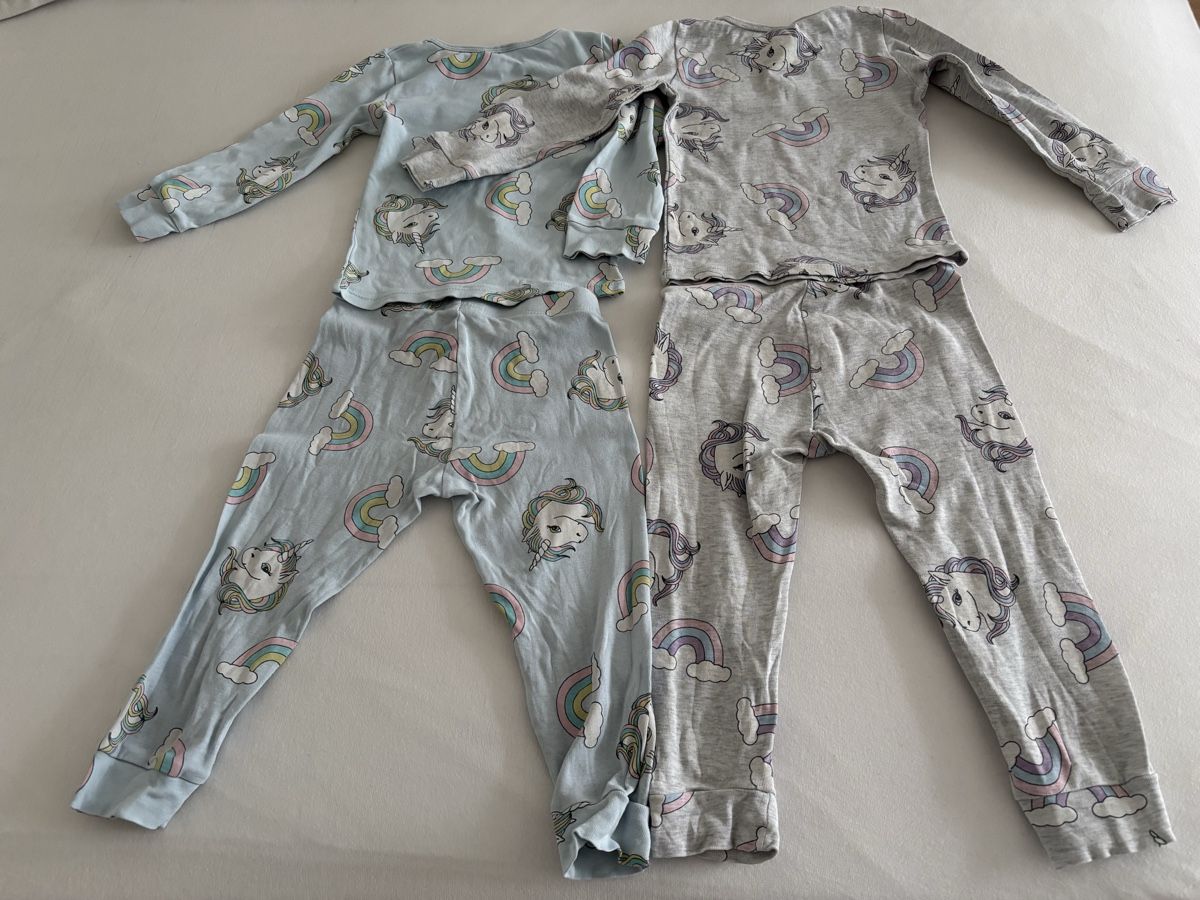 Lotti & Set di vestiti: 2 Kinder Set Einhorn blau grau 74/80 – Usato da Urdorf venduto da rosenkohl01 1