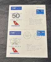 1969 Lot 2x 50 Jahre Schweizerische Luftpost 1919-1969