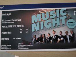 Music Night Heimweh KKL Luzern 14.09.2026 Parkett Links
