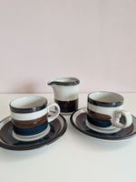 Arabia Finland „Kaira“ Set: 2 Vintage Tassen & Rahmkännchen