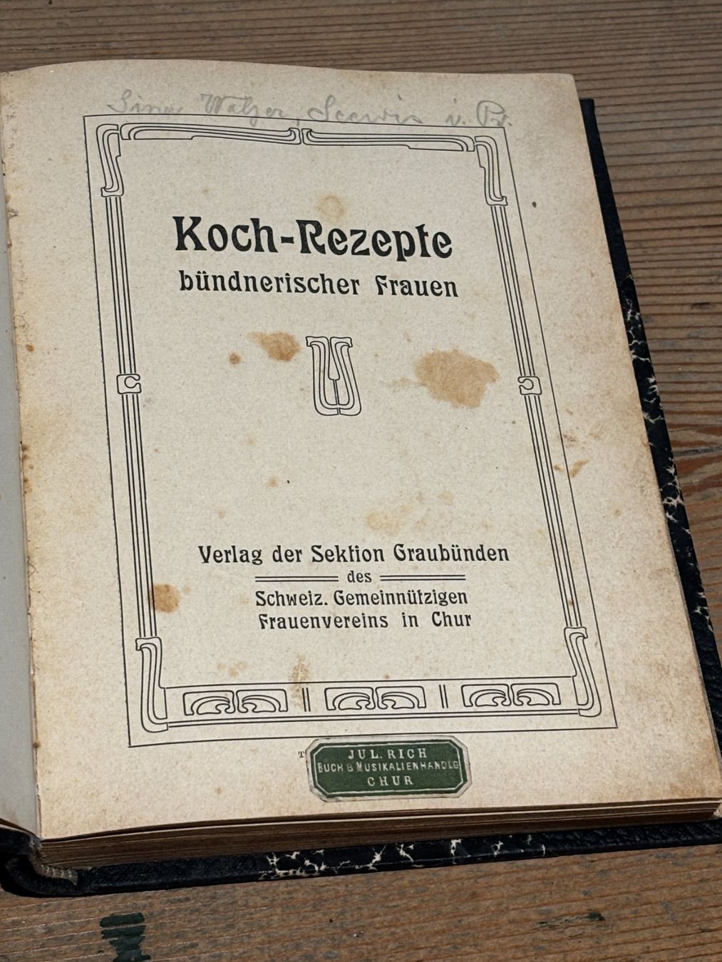Libri: antikes Kochbuch Bündner 1905 – Usato da Triesen venduto da Anatas
