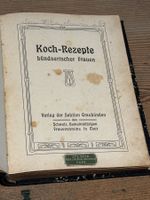 antikes Kochbuch Bündner 1905
