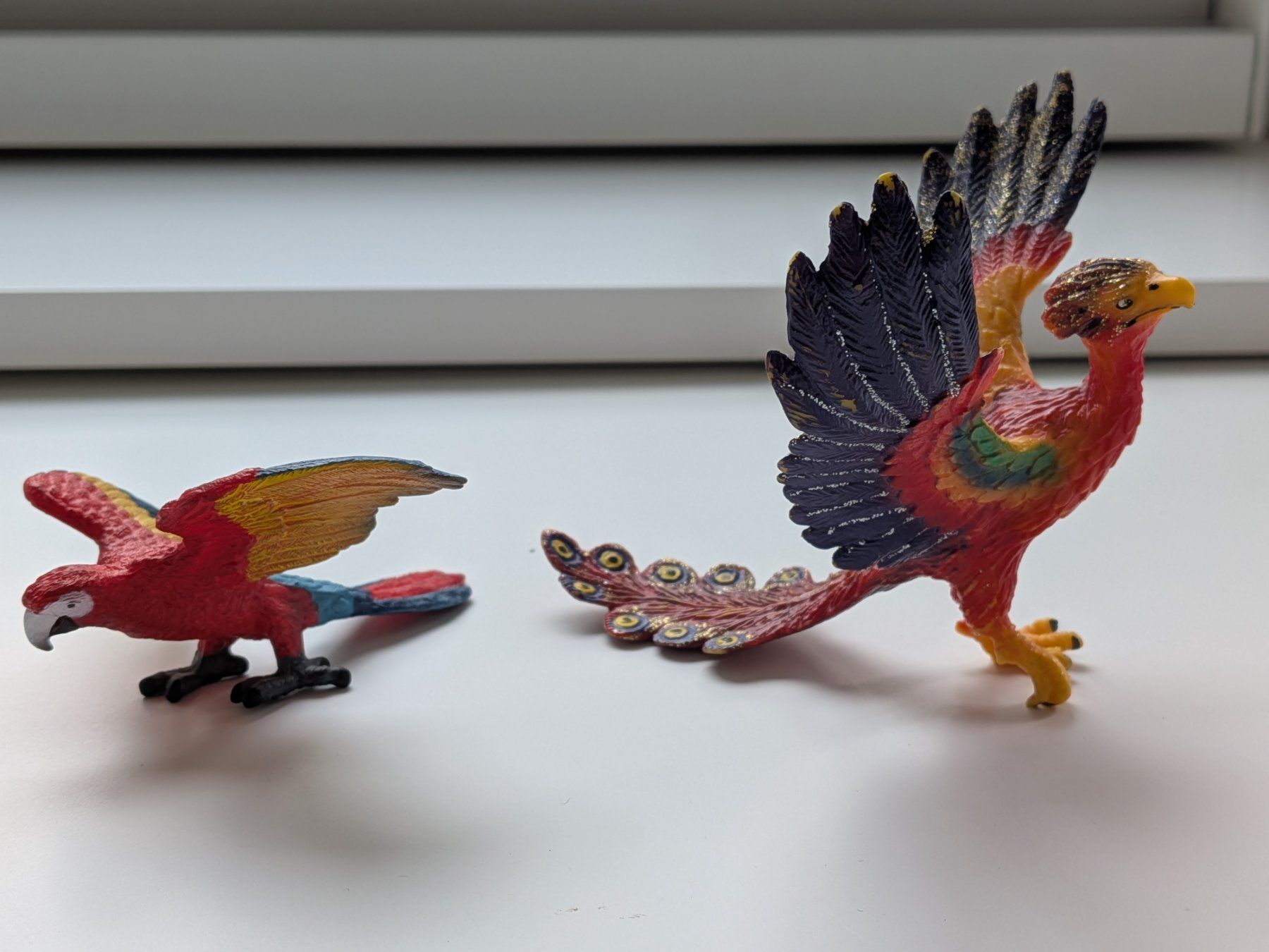 Bullyland Figurines: Figure - Schleich Macaw + Bullyland Phoenix – D'occasion à Zürich par naviya 1