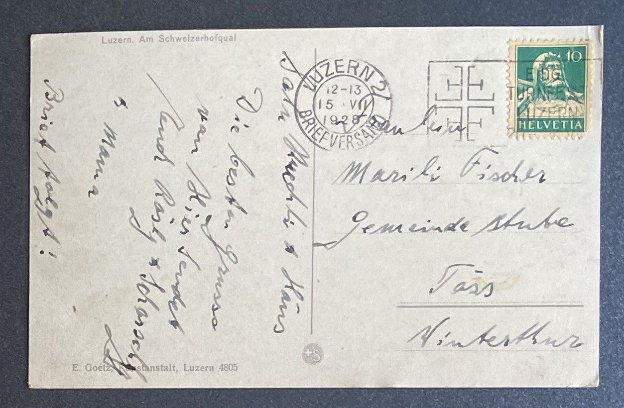 Cartoline postali: AK Luzern am Schweizerhofquai – Usato da Böckten venduto da Hansi36 1