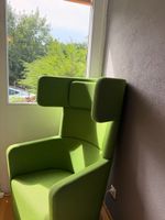 Designer green single seater sofa big