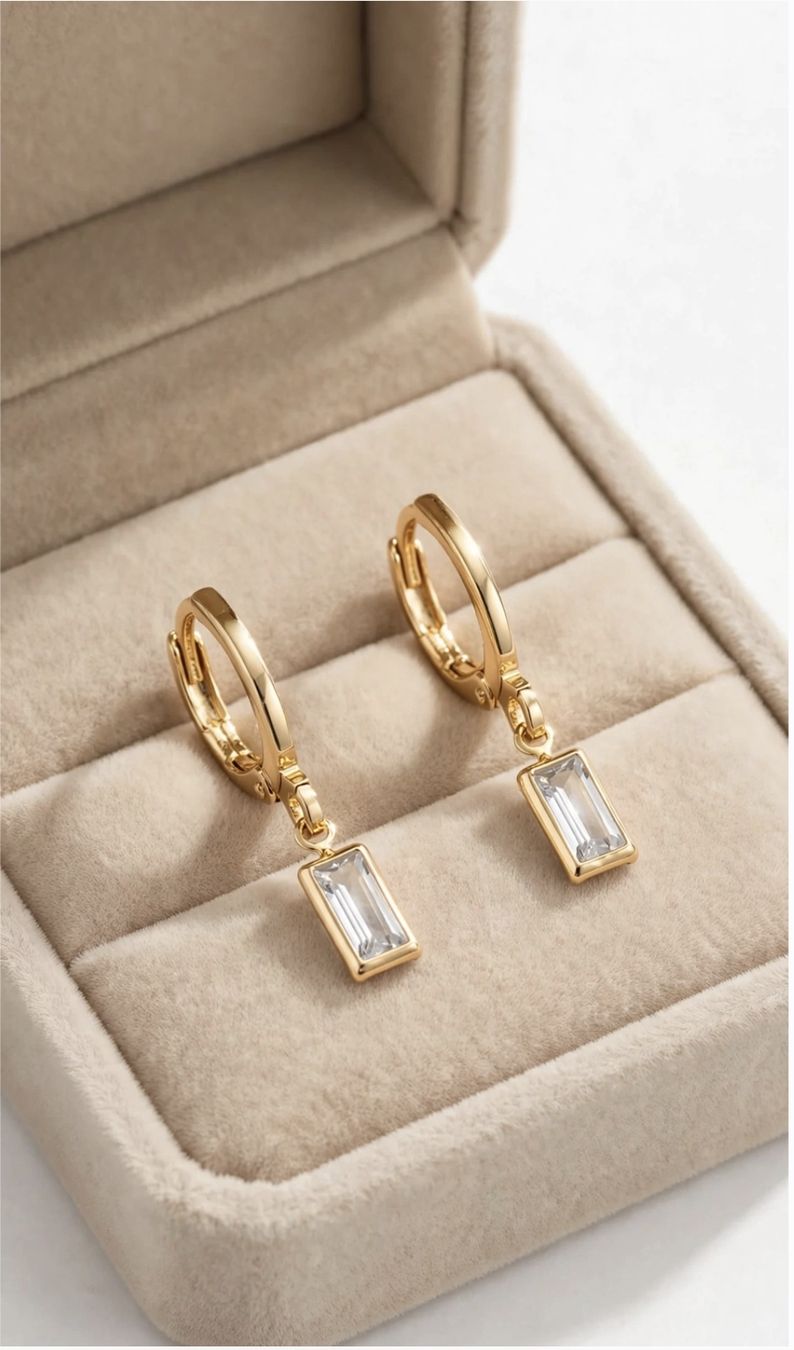 Boucles d'oreille: Ohrringe 18k vergoldet – Neuf avec emballage d'origine à Hemmental par Aureumgold 2