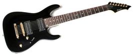 7 Saiter Heavy St-rat E-Gitarre, Humbucker, solid Black