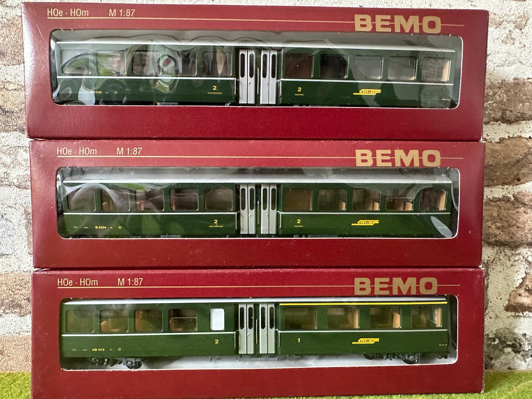 Bemo HOm RhB Mitteleinstiegswagen (Neu (gemäss Beschreibung)) in ...
