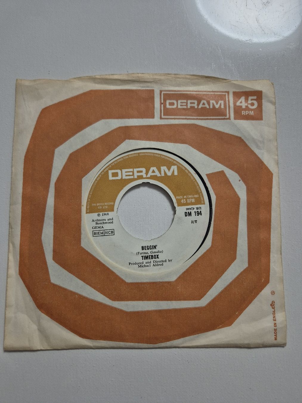 Dischi in vinile: Timebox -  Beggin...Single 7  – Usato da Uster venduto da newwave0