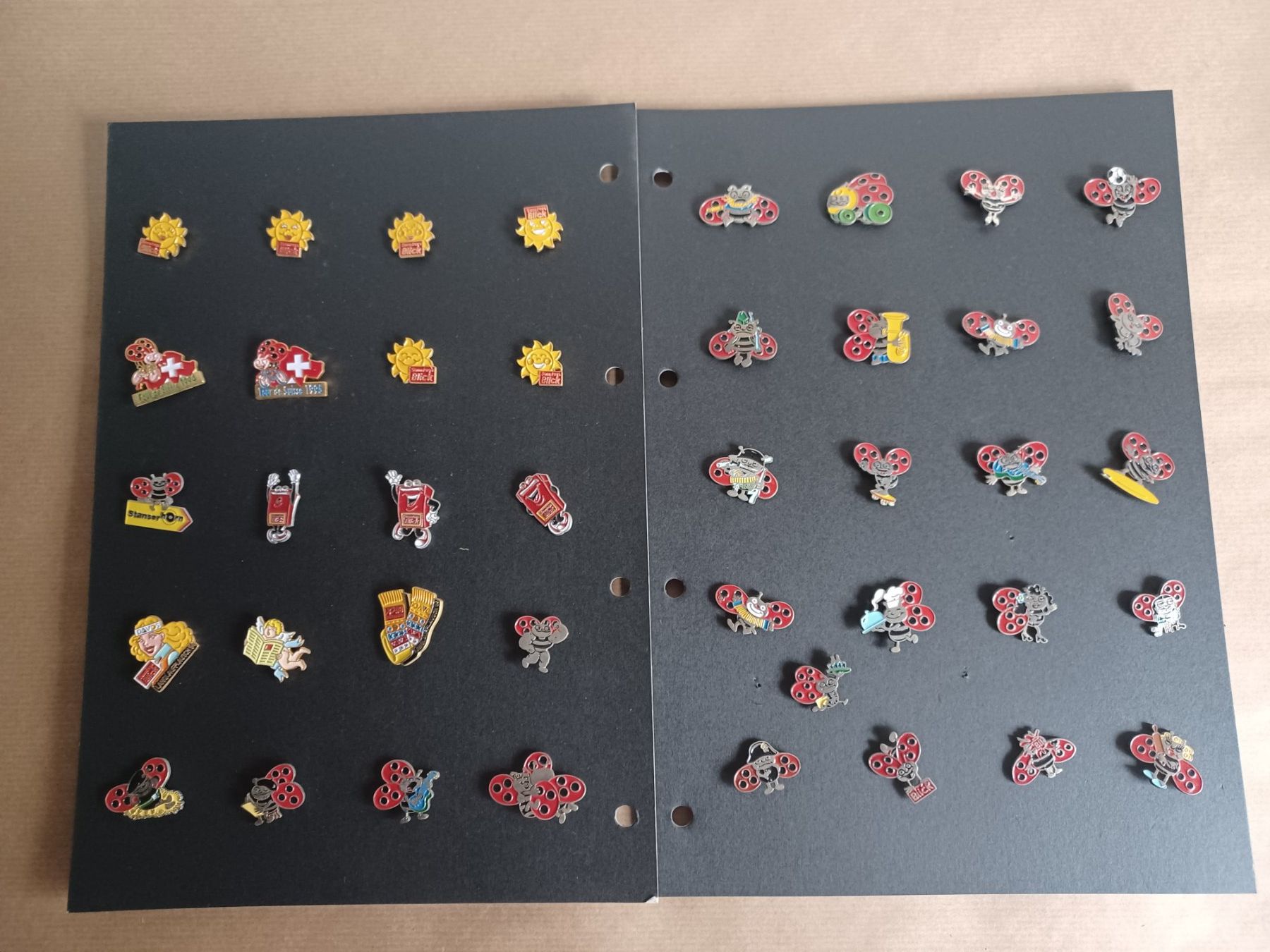 Swiss Placchette & Badge: d/40+ verschiedene Pins Blick/Käferli mit Verschluss – Usato da Hagendorn venduto da siwasi3
