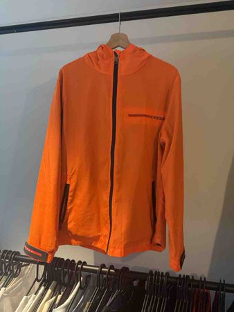 Prada Jacke Orange Kapuze Grösse L guter Zustand