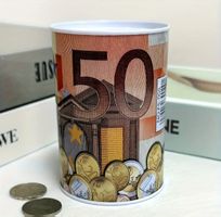 Spardose Euro Design 10 20 50 € Geldbüchse Neu
