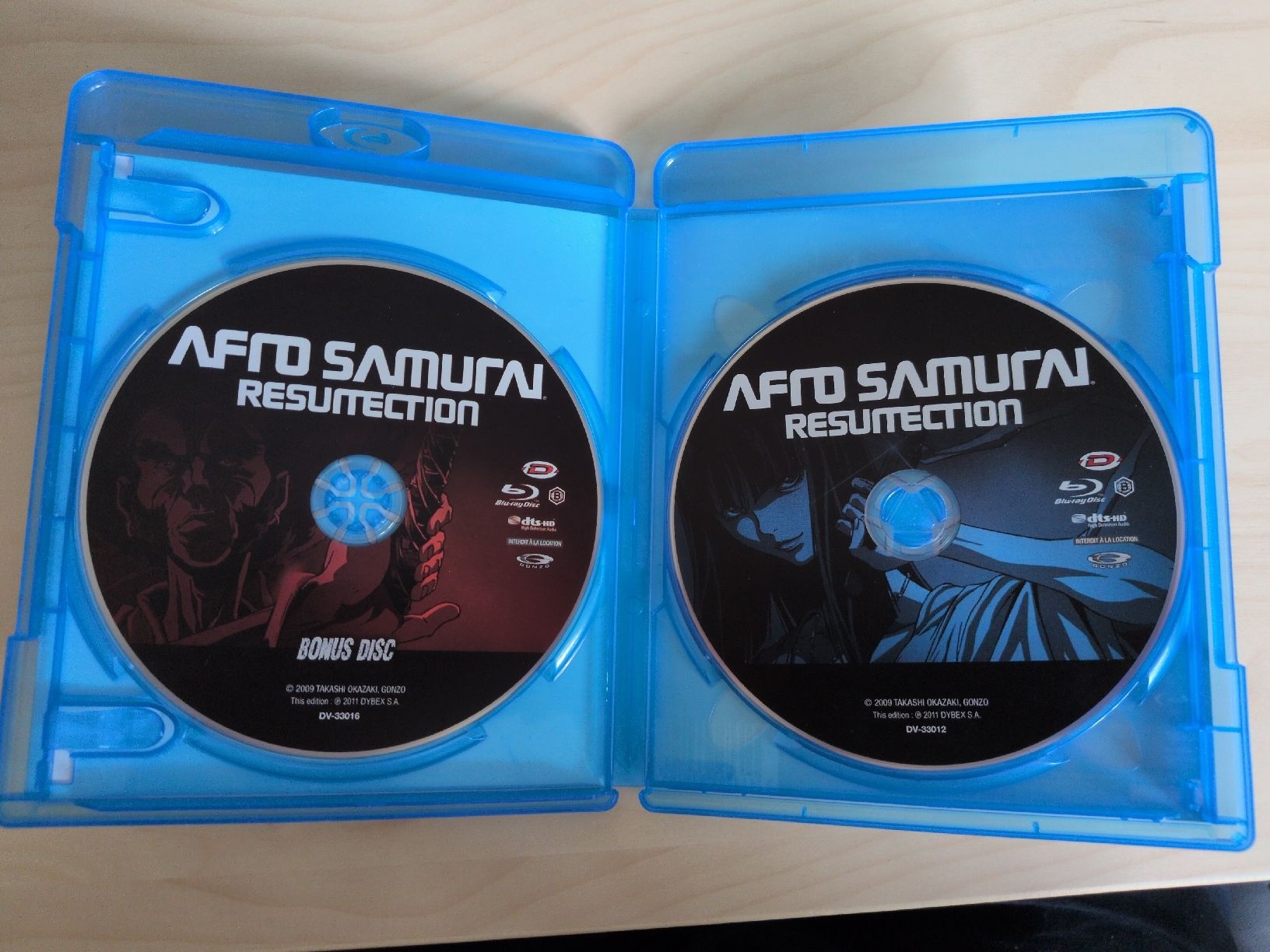 Tous les DVDs: Afro Samurai Resurrection Blu-ray Collector's Edition – Neuf (Voir description) à Gland par Kyostal 2