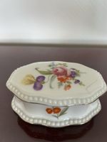 Rosenthal Porzellan Schatulle mit Blumenmotiv, neuwertig, Fr