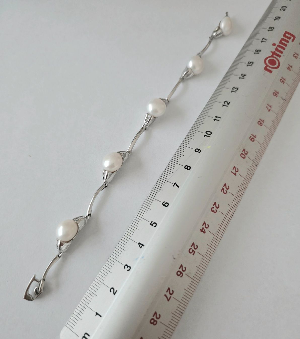 Bracelets: Exquisites Design-Echte Perlenarmkette mit Silber 925 - Neu – Neuf avec emballage d'origine à Uetikon am See par Coralreef 8