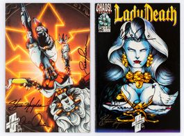 CHAOS! - LADY DEATH - THE CRUCIBLE 1-6 + VAR+PREM+SIGNED COA