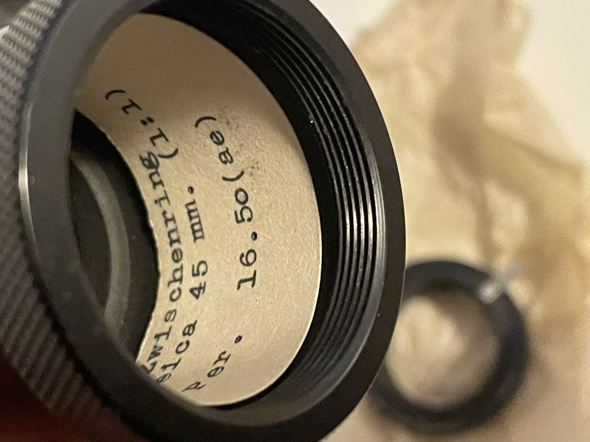 Leitz Fotocamera: Leitz Bazoo Hilfsgerät 45 mm objet collector – Usato da Worben venduto da benit.drn 3