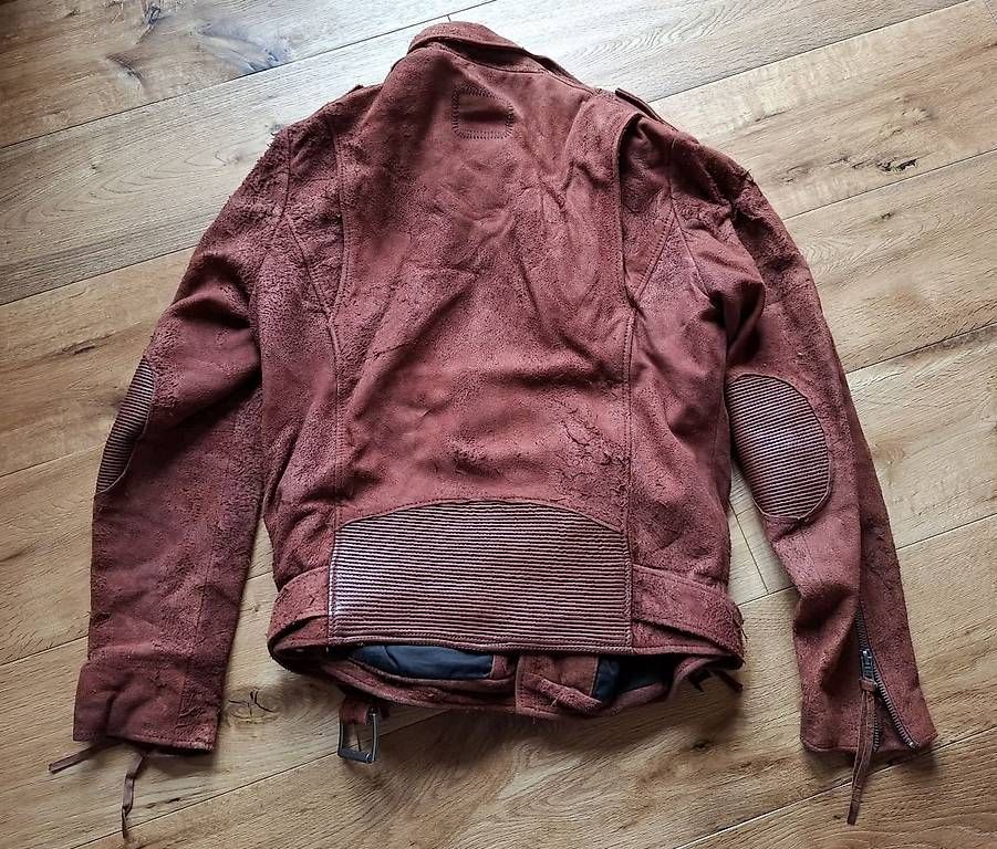 Jacken: wunderschöne seltene bordeaux Herren-Bikerlederjacke XL – Gebraucht aus Rickenbach SZ von Pinguin73 1
