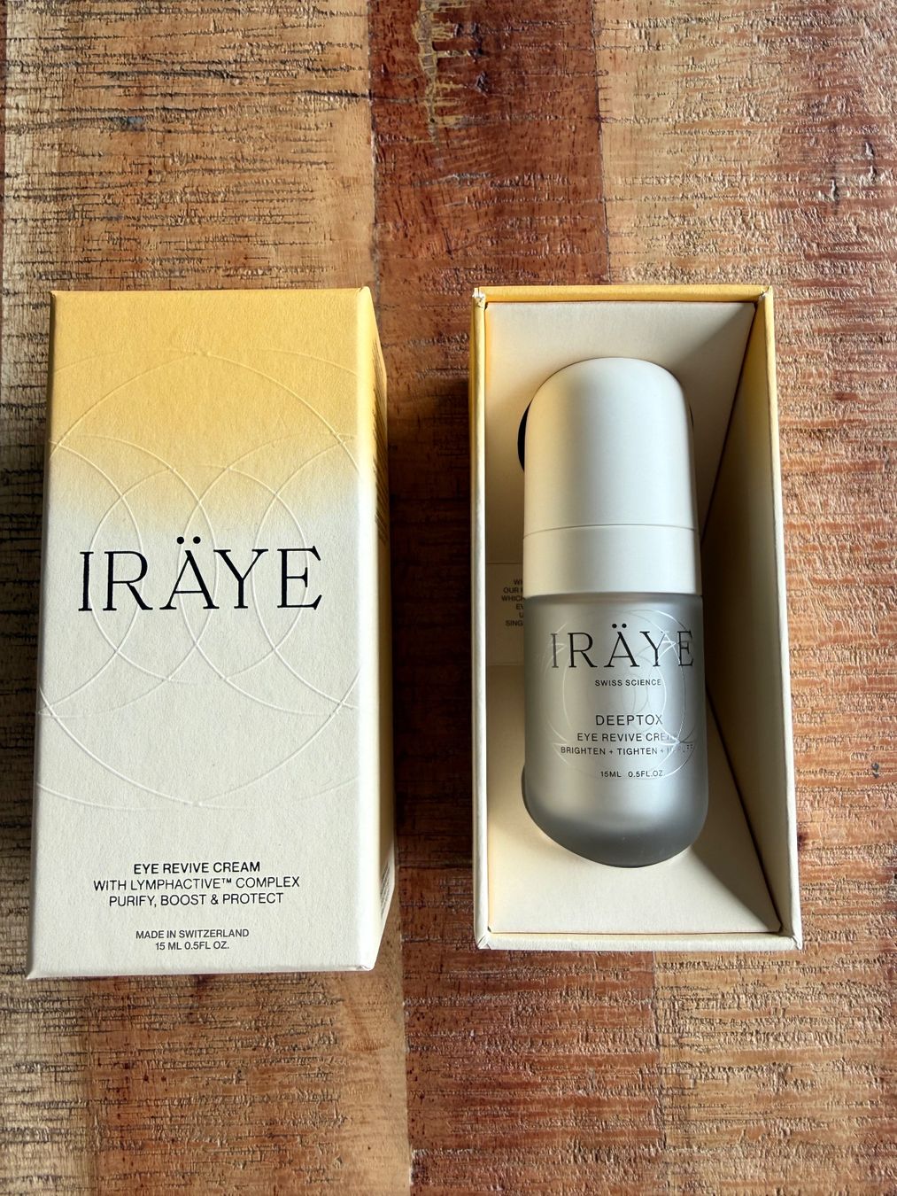 Cura del viso: IRAYE Eye Revive Cream, 15ml – Nuovo e nell'imballaggio originale da Rain venduto da Trusso