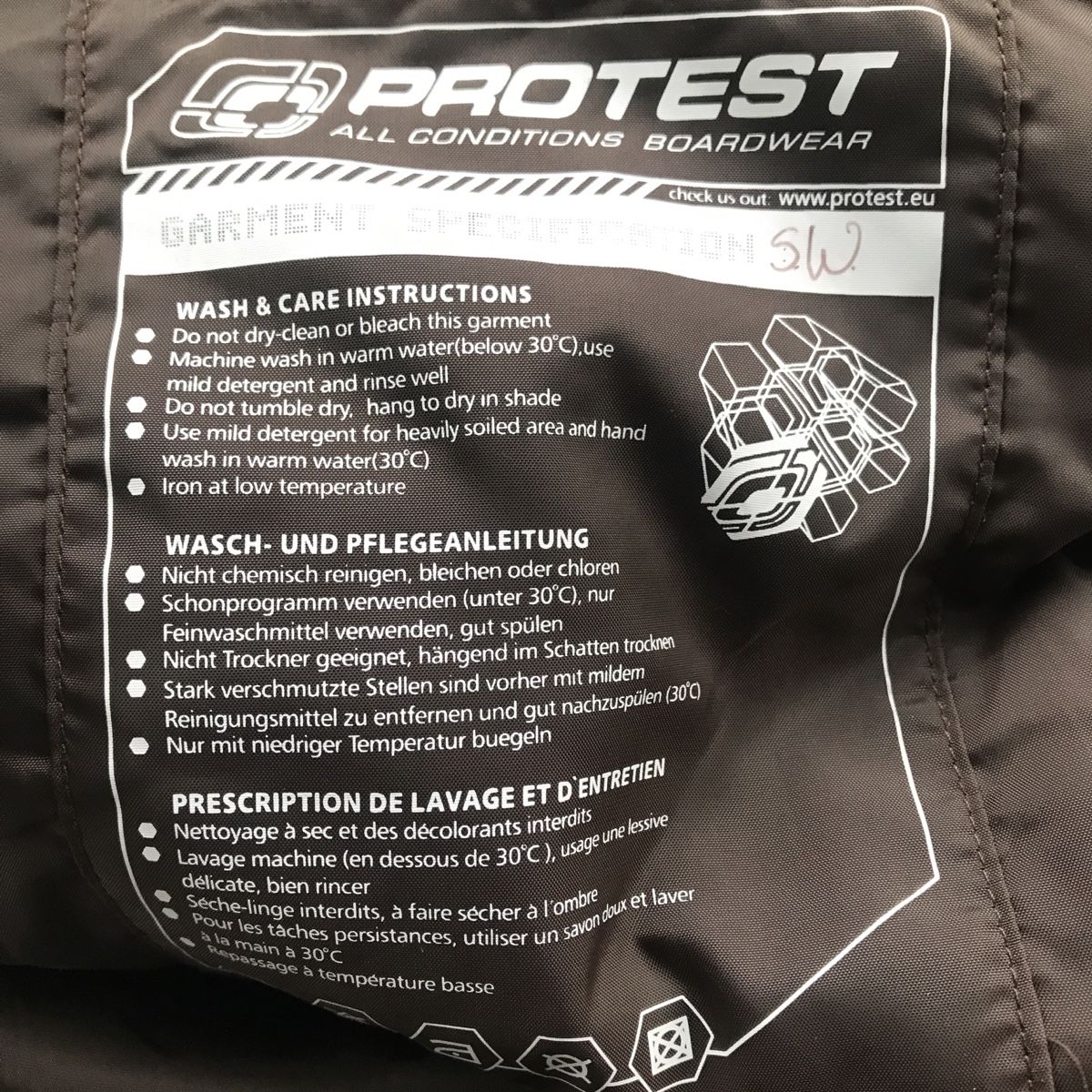 Protest Pantaloni: PROTEST - SNOWBOARDHOSE MÄDCHEN - BROWN, GR. 152 – Usato da Ebnat-Kappel venduto da Molton 8