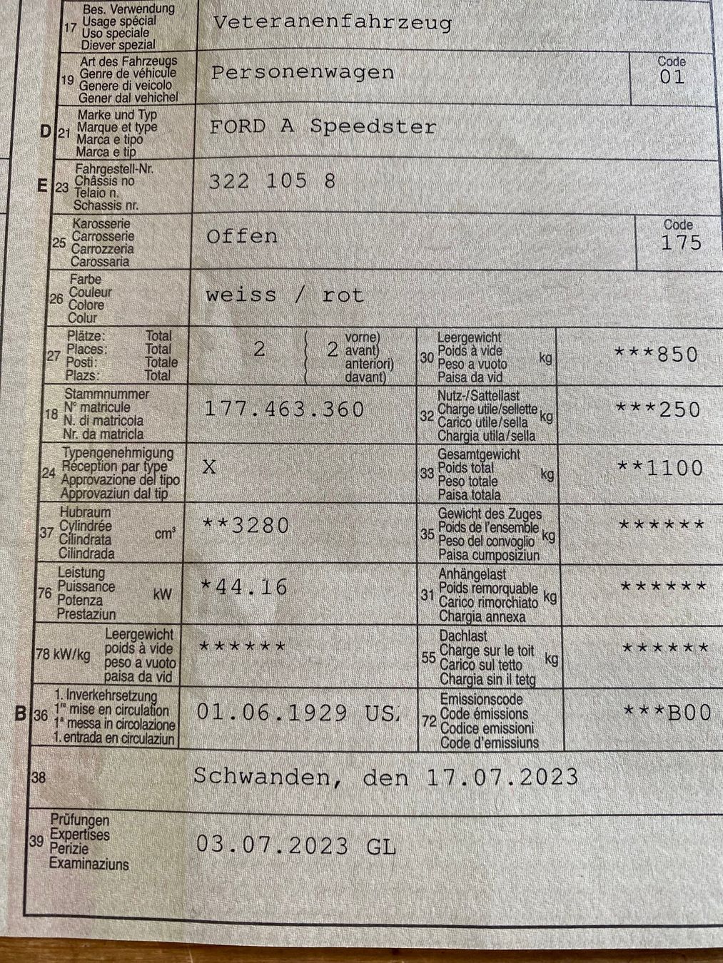 Ford Automobili: Ford A Speedster 1929 Veteran ab MFK – Usato da Bilten venduto da adeb59 3