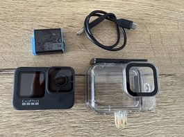 GoPro Hero 9 Black inkl. Ersazuakku und Unterwasserghäuse