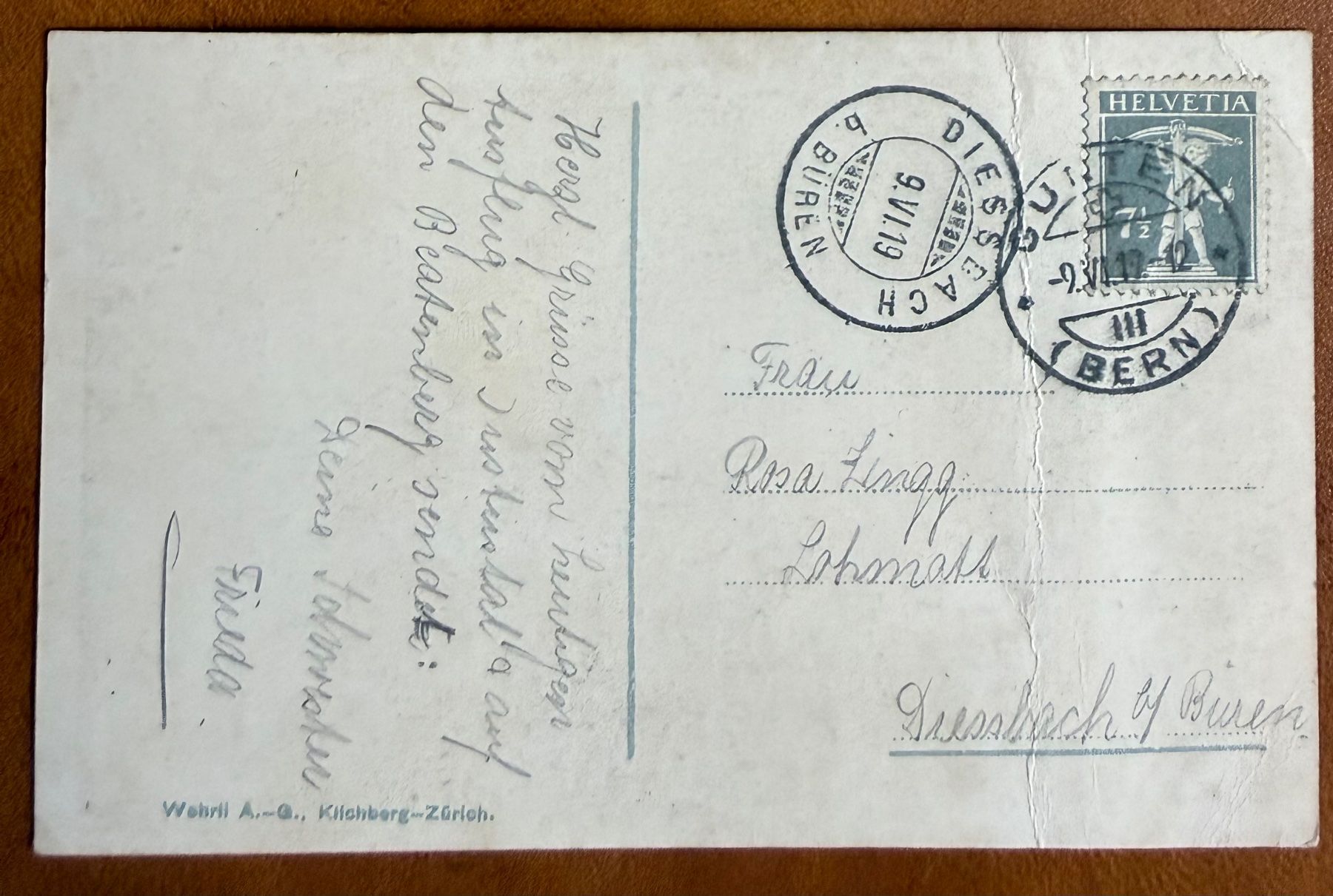 Cartoline postali: Gunten - Panorama 1919 – Usato da Lutry venduto da Ediego 1