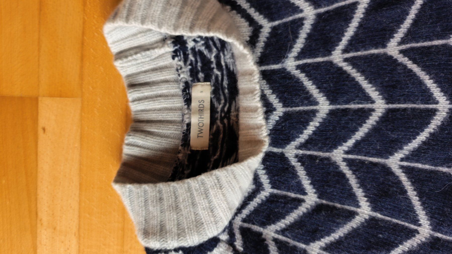 Twothirds Pullover & Sweatshirts: Twothirds Pullover Norweger grau blau gebraucht S – Gebraucht aus Lauwil von Fameug 1