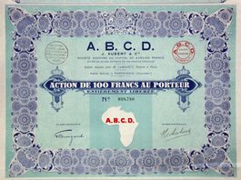 A.B.C.D. J. Aubert &  Cie. SA, Porto-Novo - 1928