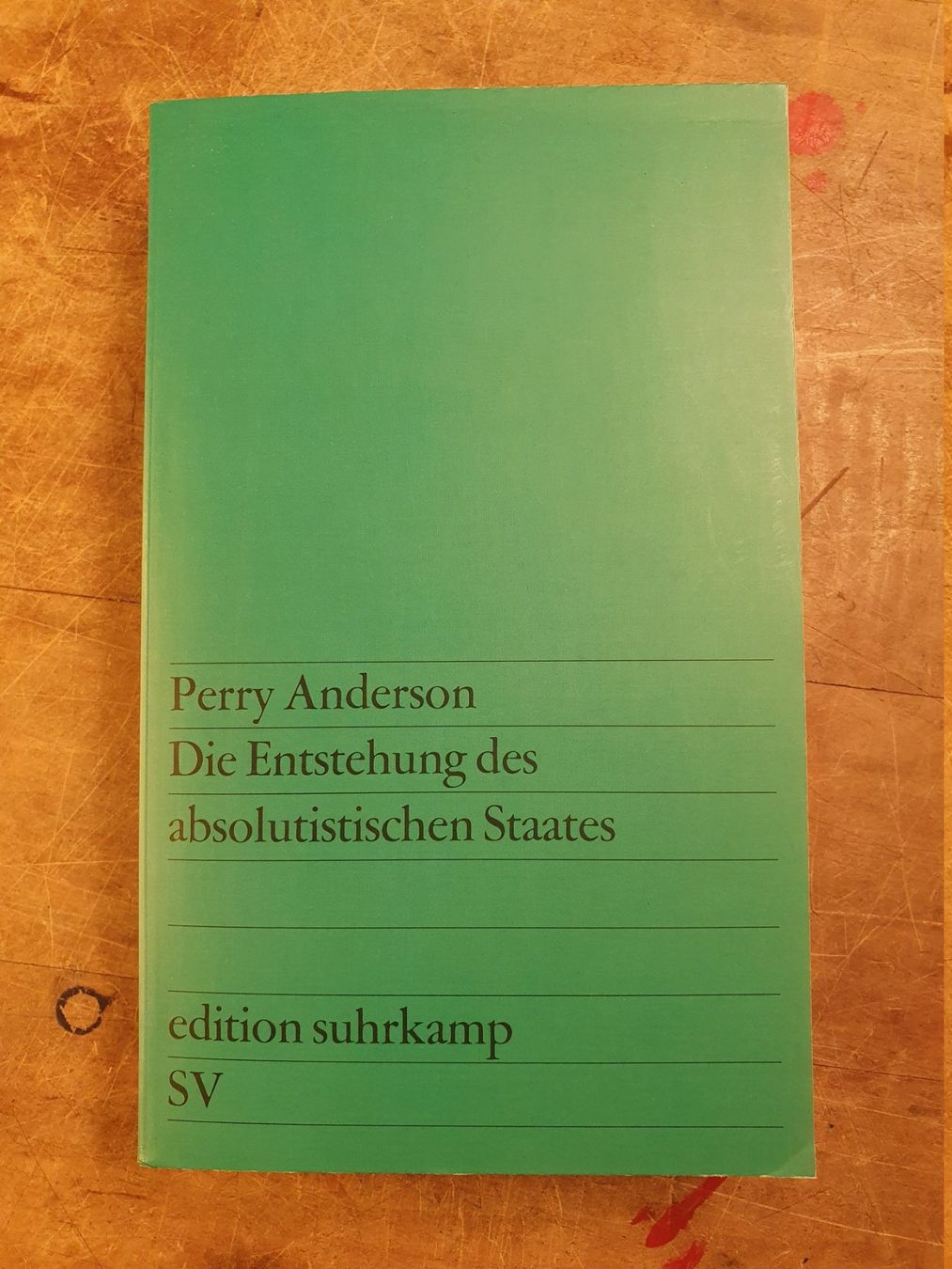 Libri: Die entstehung des absolutistischen Staates - Perry Aderson – Usato da Zürich venduto da loosebone