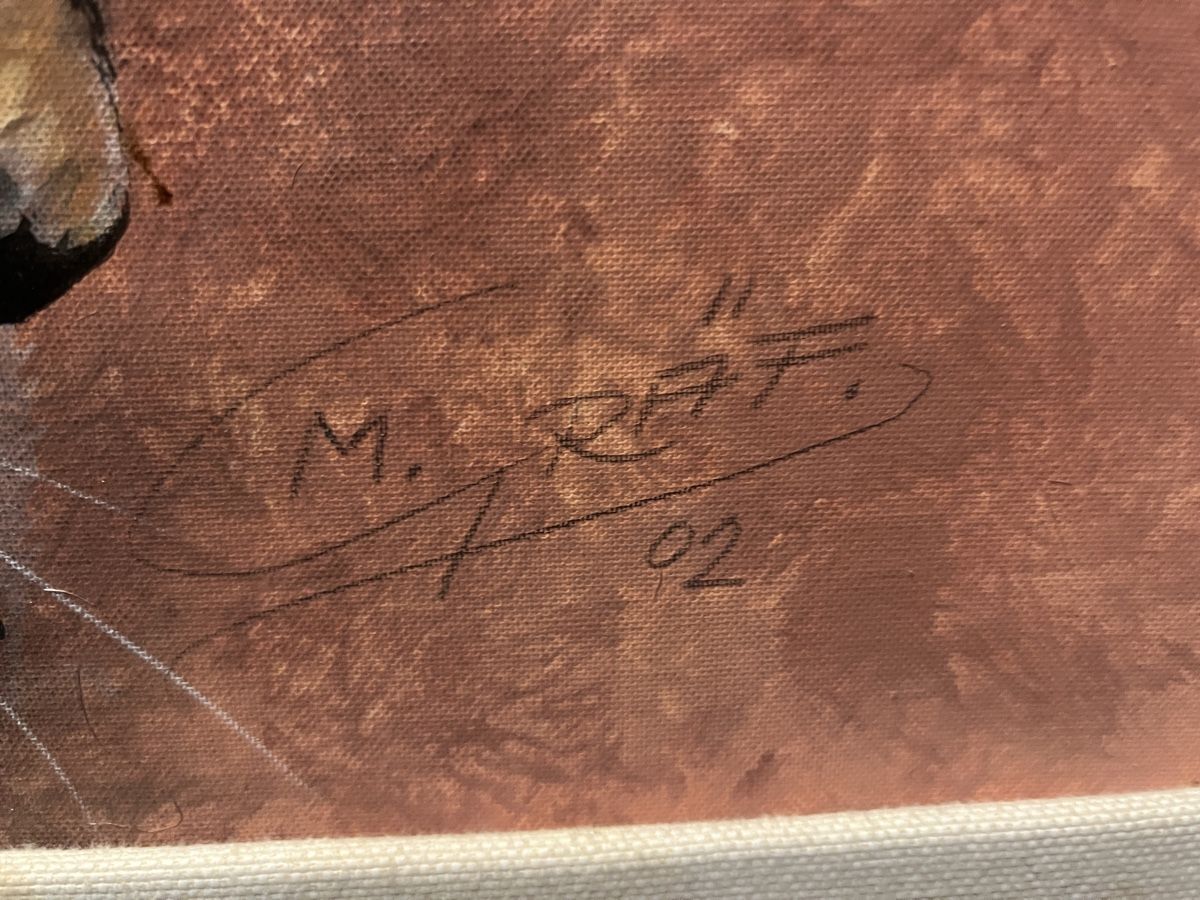 Gemälde: GUILE SUR TOILE SIGNÉE M.GRÄF – Gebraucht aus Genève von Qanil77 5