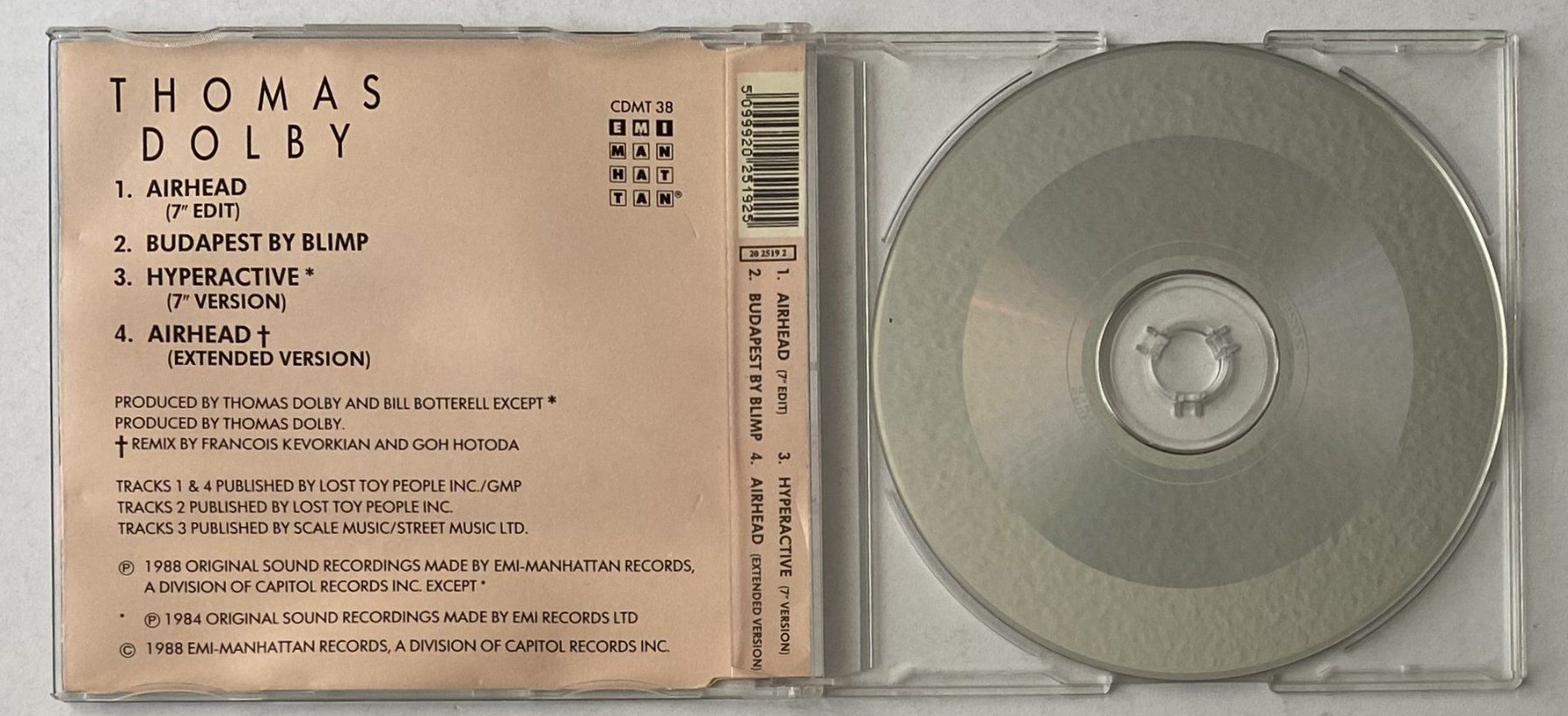 CD: Thomas Dolby, Airhead – Usato da Flums venduto da Asquillo 2