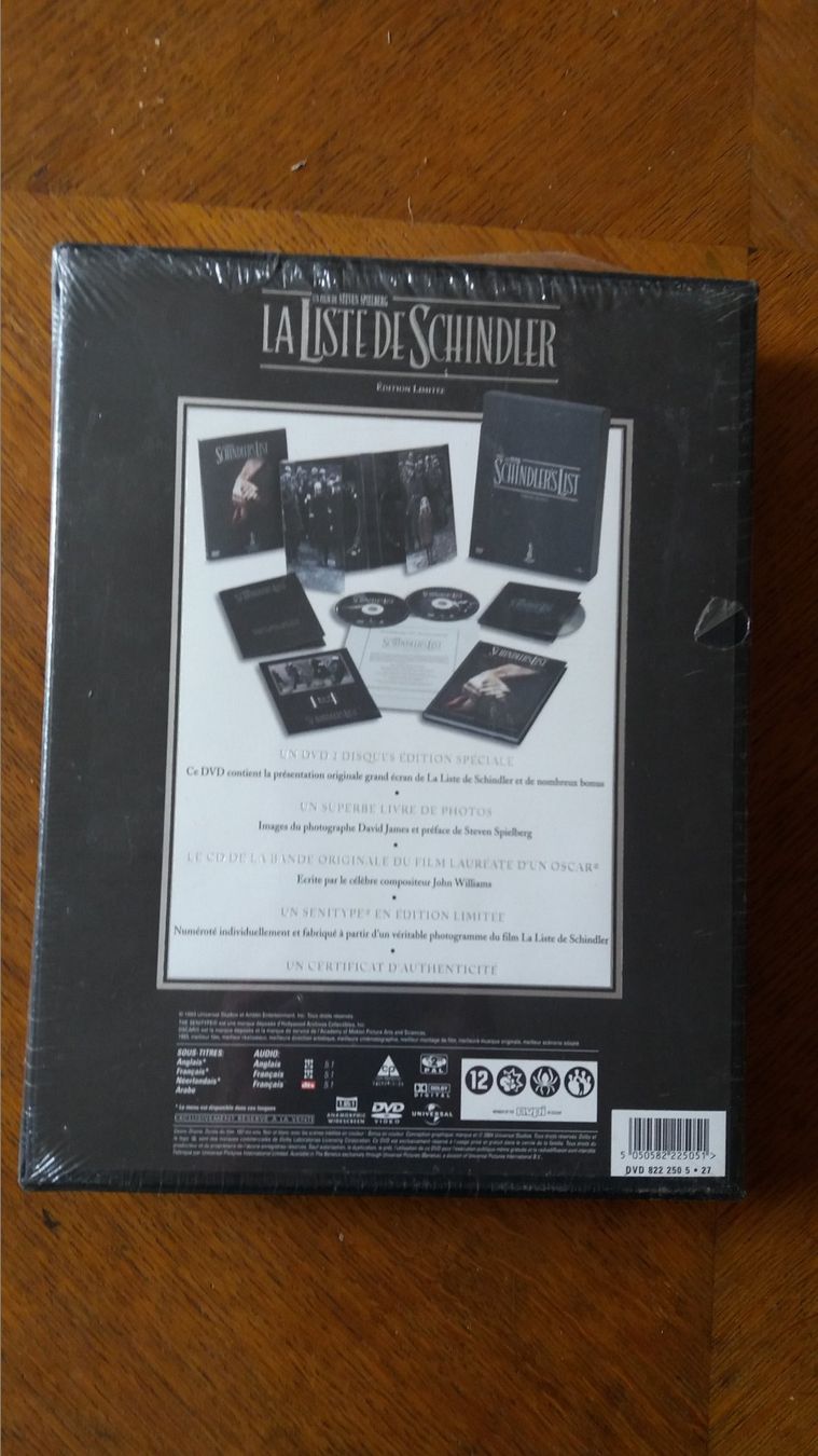 Tutti i DVDs: la liste de schindler – Nuovo e nell'imballaggio originale da Montreux venduto da princessemalabar 1