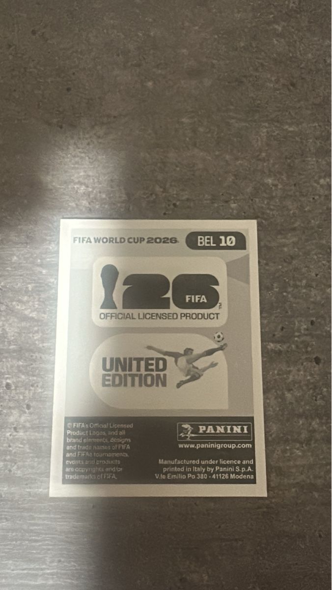 Panini Sammelbilder & Trading cards: BEL 10 , FIFA WORLD CUP 2026 PANINI  – Neu (gemäss Beschreibung) aus Frauenfeld von 1PegPeg1 1