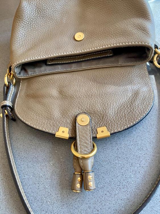 Chloé Pochette Marcie PM apricot Leder