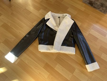 Gefütterte Lederjacke