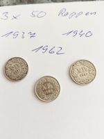 3 x 50 Rappen 1937, 40, 62
