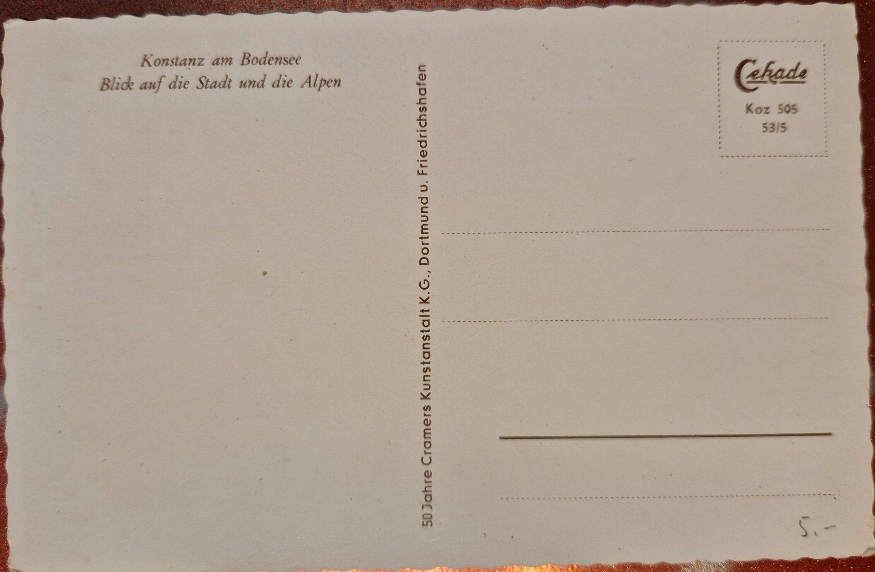 Ansichtskarten: Konstanz am Bodensee - neuwertig – Neu (gemäss Beschreibung) aus Melchnau von Fishel 1