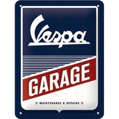 Vespa Schilder: Blechschild 3D -VESPA GARAGE-15X20CM – Neu und originalverpackt aus Rupperswil von big-one-sale