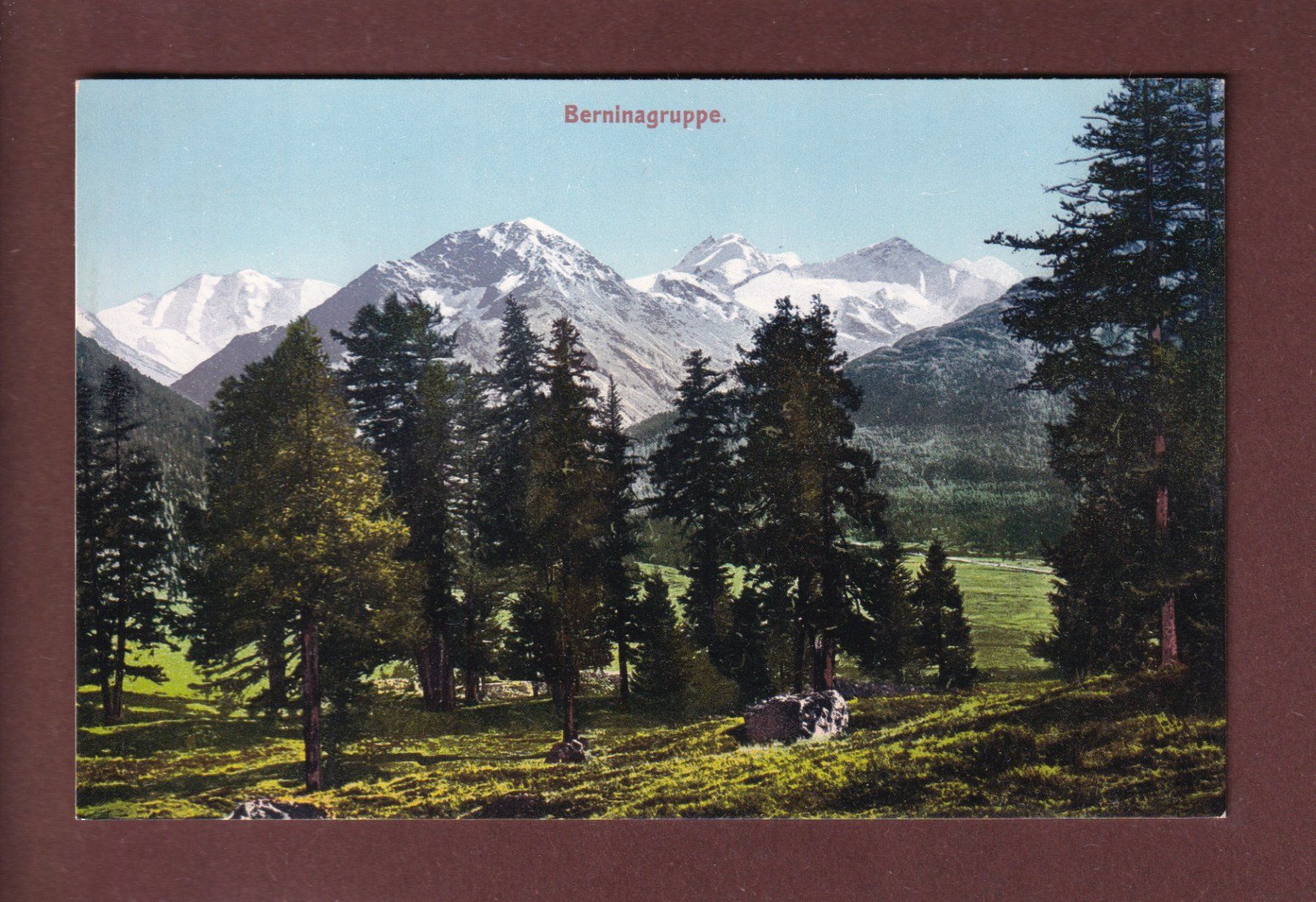 Cartoline postali: BERNINA-GRUPPE – Usato da Pully venduto da nicecards