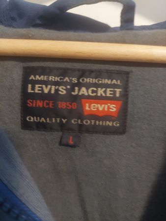 Levi's Jacke blau Grösse L mit Kapuze leichte Jacke 
