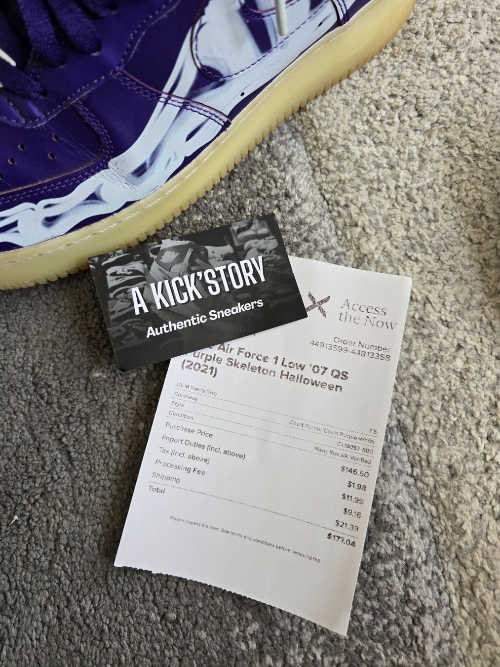 Scarpe da uomo: Af1 purple squeletton – Usato da Bôle venduto da A_Kickstory 8