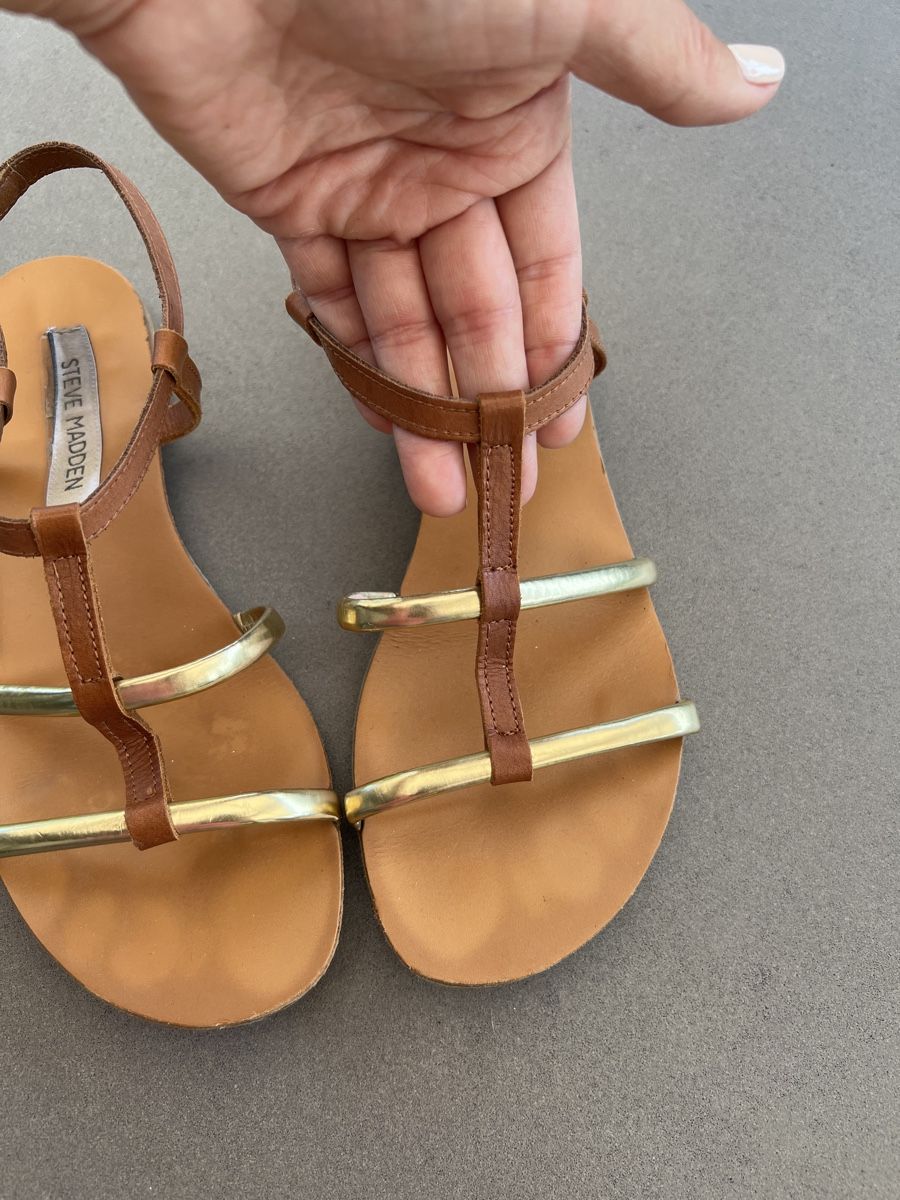 Steve Madden Scarpe da donna: Leder Sandalen Gr. 38 – Usato da HORGEN venduto da vladibarca10 1