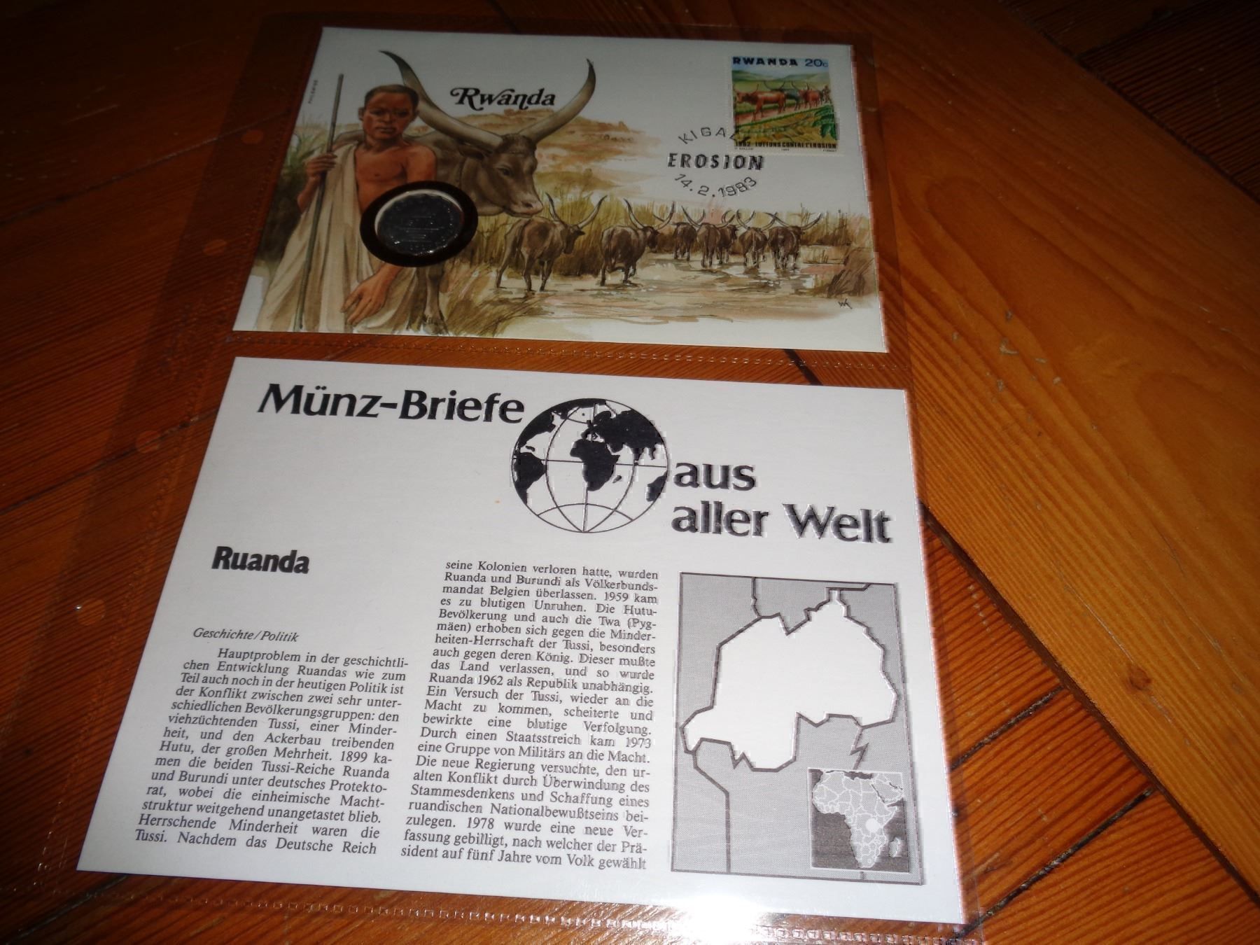 Tutti le monete: Münzbrief Ruanda – Usato da Olten venduto da Disc-Verkauf