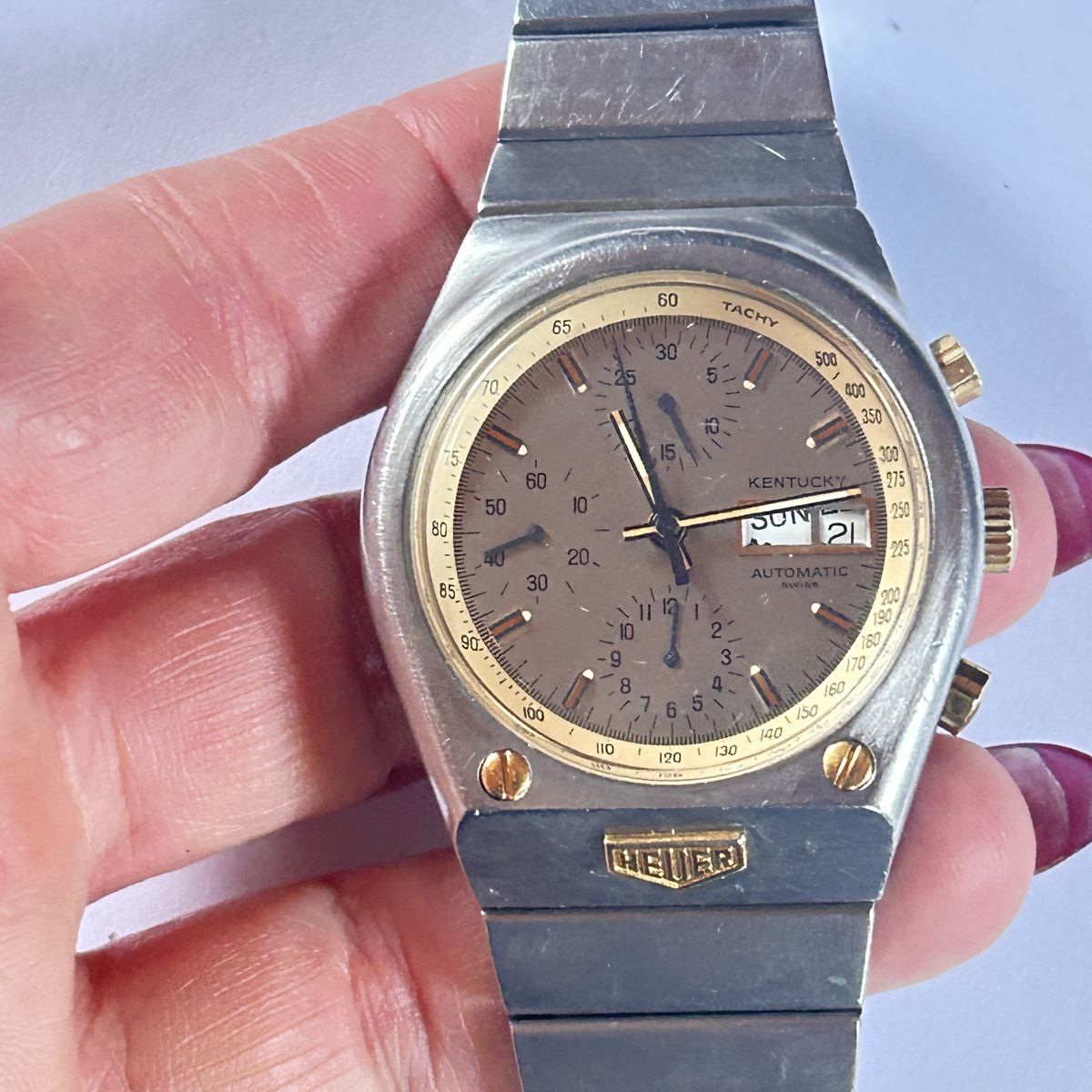 Tag Heuer Orologi: HEUER Kentucky Automatic Chronograph – Usato da Basel venduto da bellespirit 2
